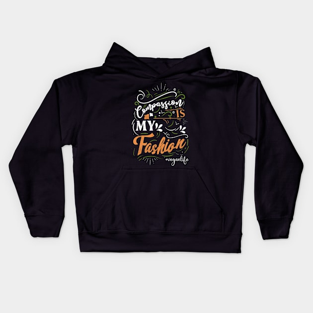 Compassion is My Fashion Kids Hoodie by MZeeDesigns